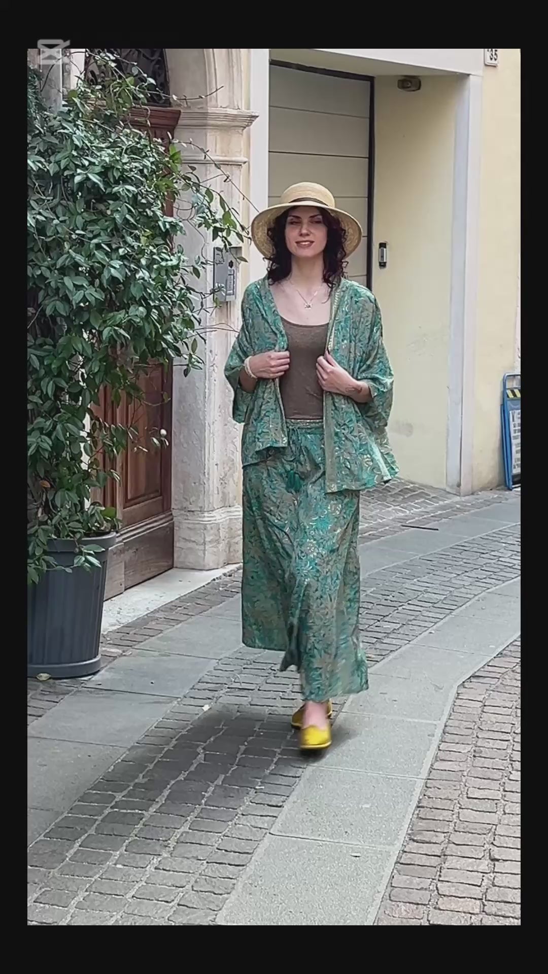 Giacca Donna Kimono In Misto Seta