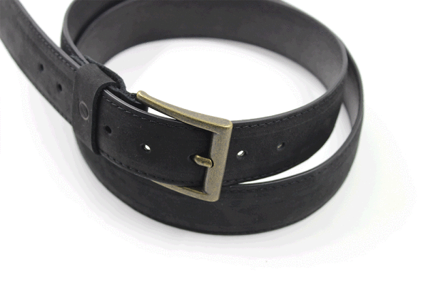 Cintura in Pelle Scamosciata Nabuk 3,5 cm