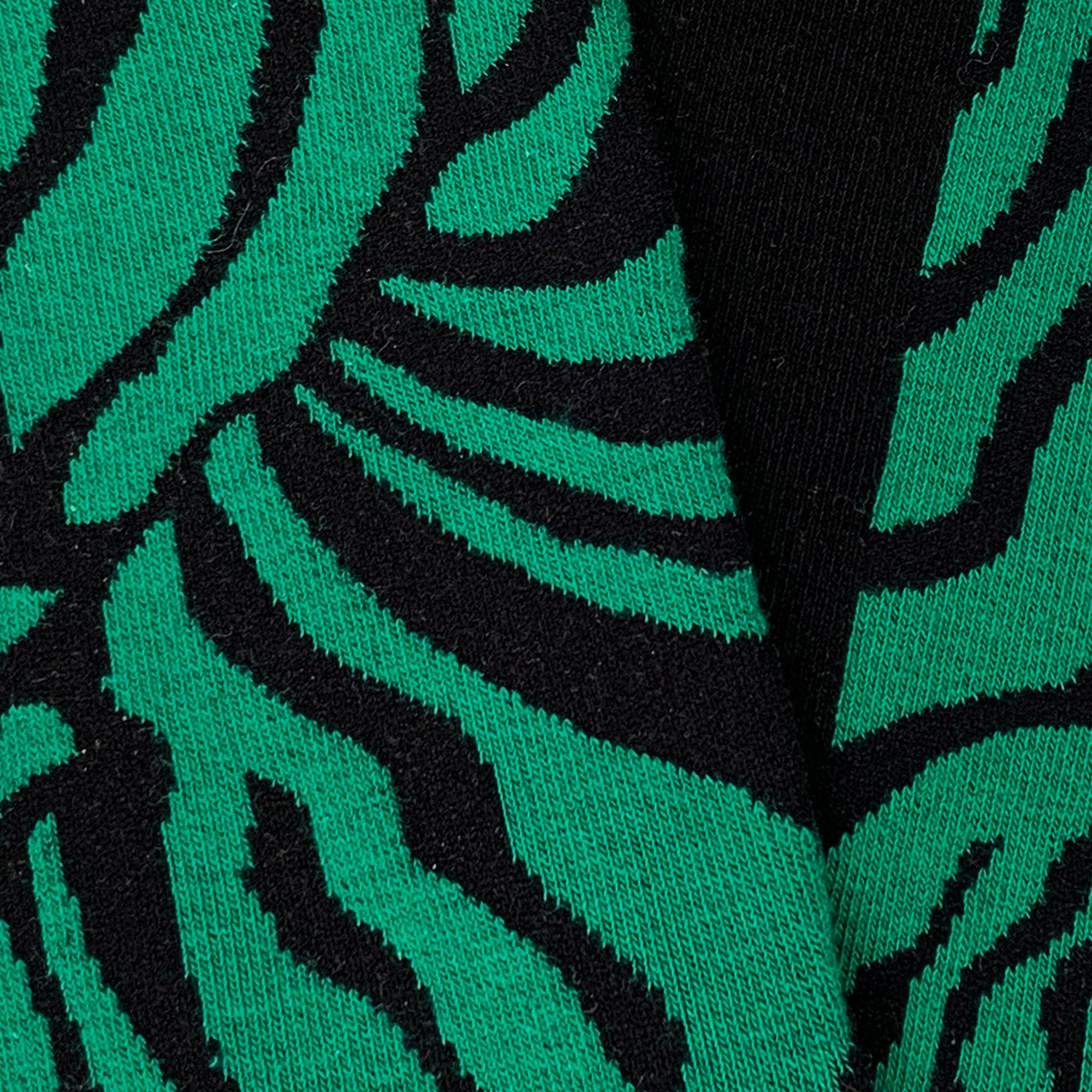 Calzini Spaiati Zebra Green