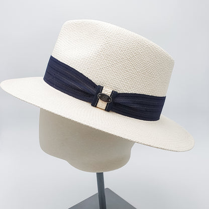 Cappello Panama Fascia Blu - Cappelleria Bacca