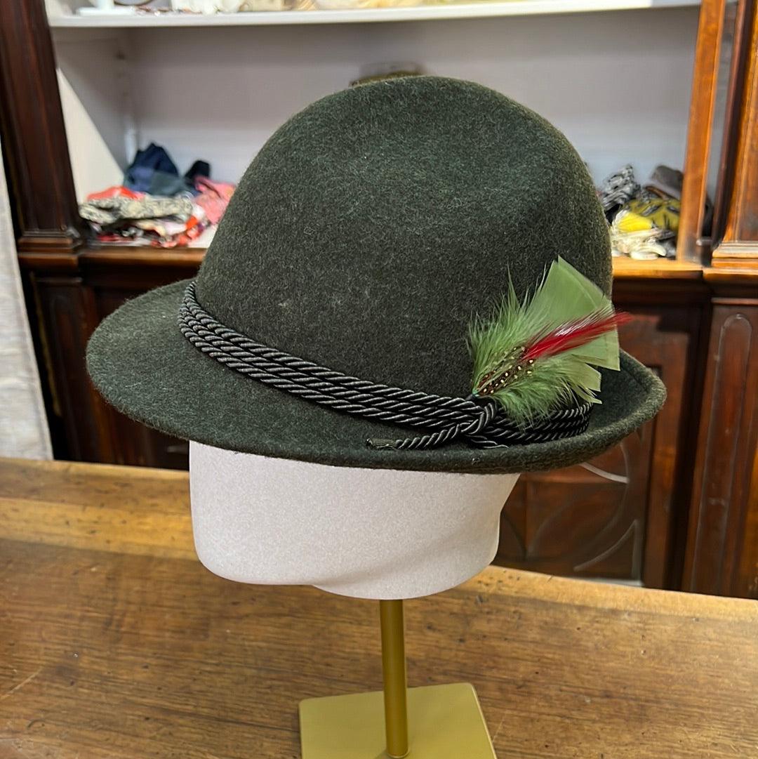 CAPPELLO ALPINO "TRE FOSSE" VERDE LODEN - Cappelleria Bacca