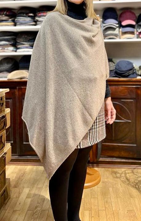 Mantella Poncho In Puro Cashmere - Cappelleria Bacca