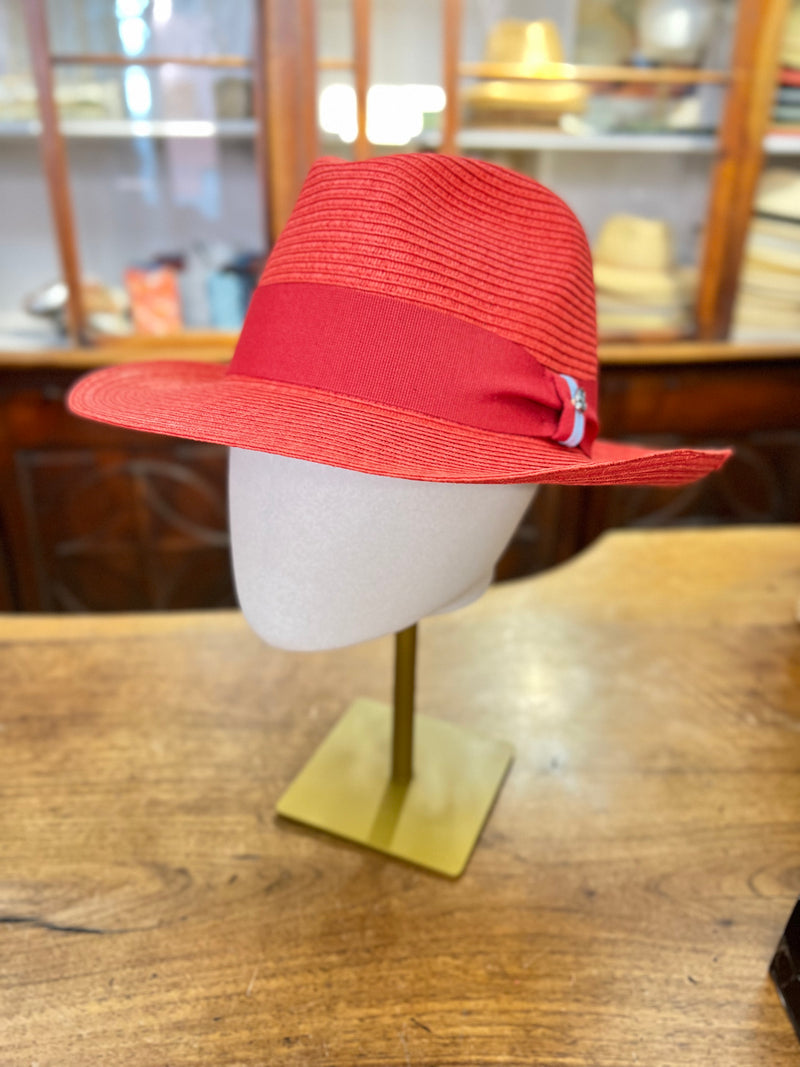 Cappello Fedora In Paglia Naturale Color – Cappelleria Bacca