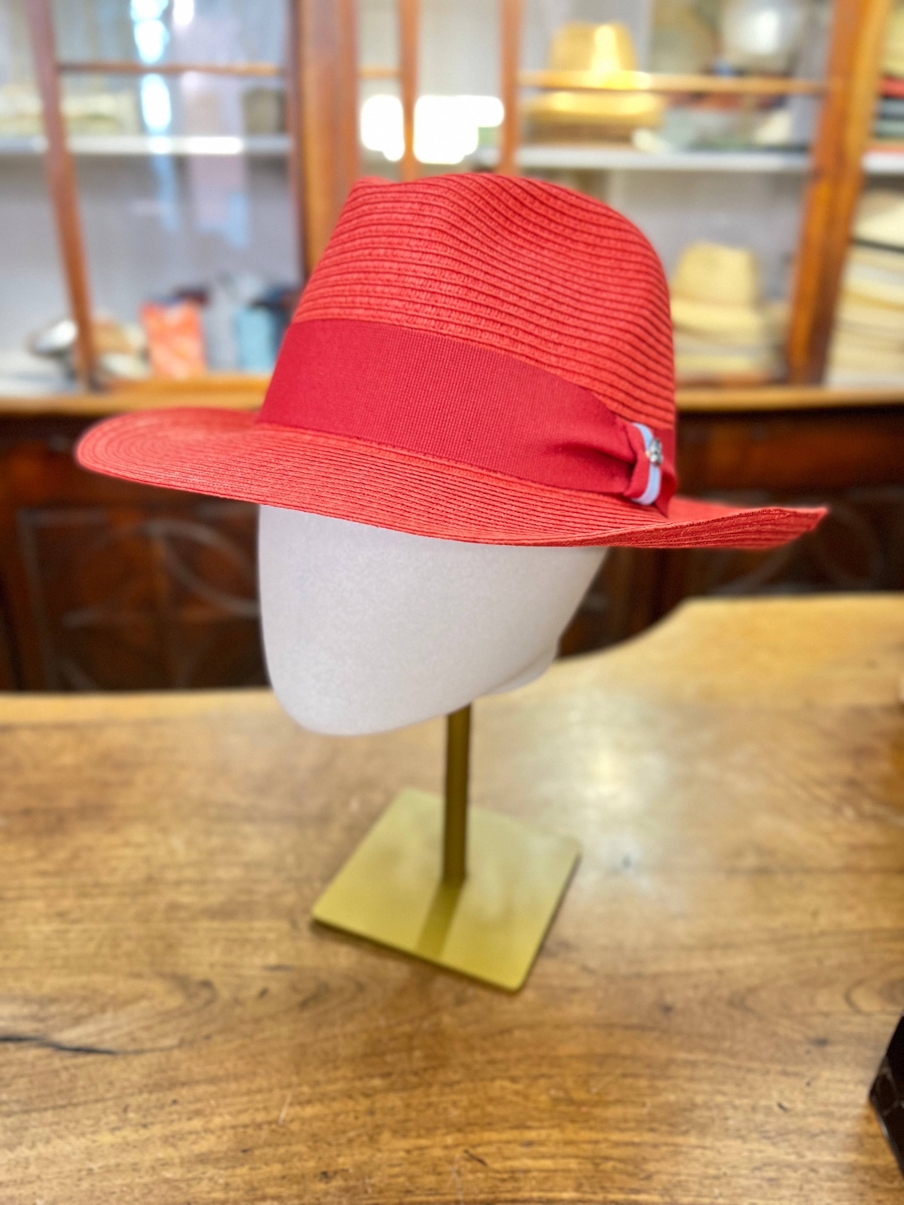 Cappello Fedora In Paglia Naturale Color - Cappelleria Bacca