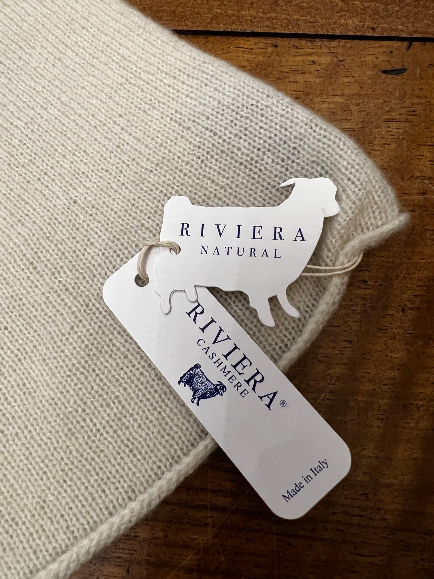 mantella Riviera in puro cashmere naturale 