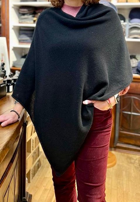 Mantella Poncho In Puro Cashmere - Cappelleria Bacca