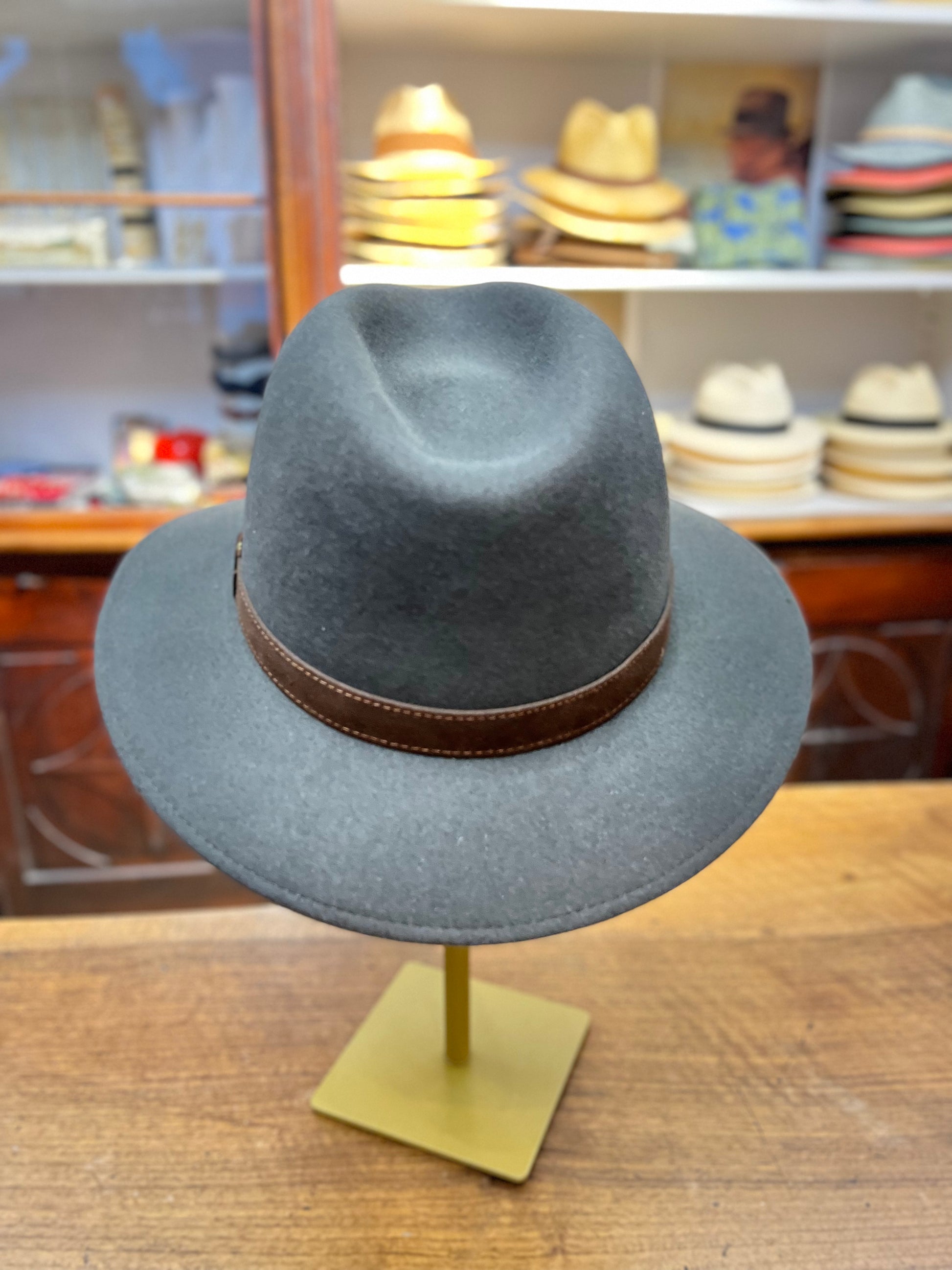 Borsalino top safari hat