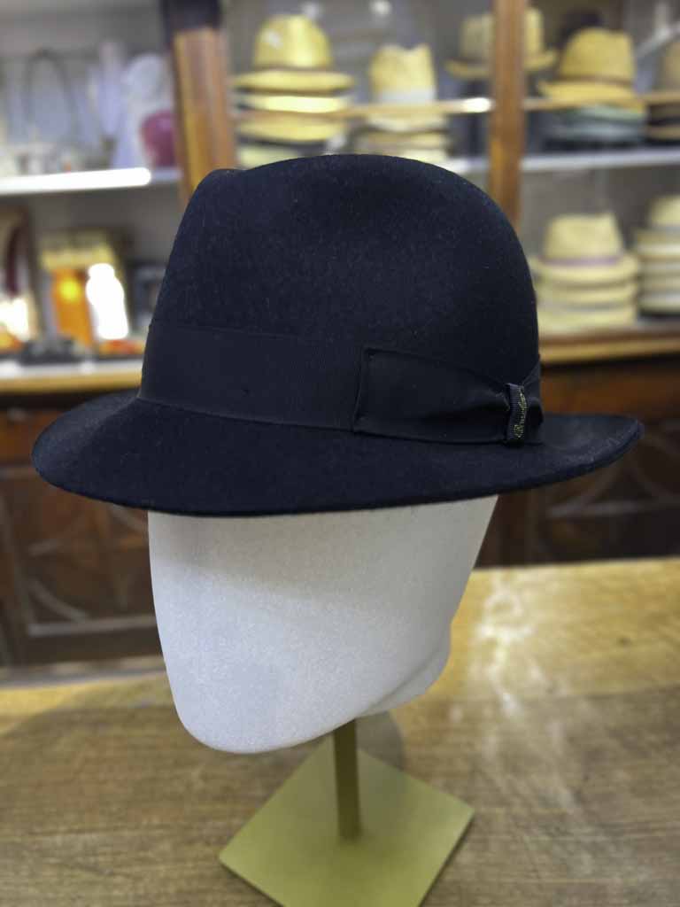 Cappello Trilby Borsalino Nero