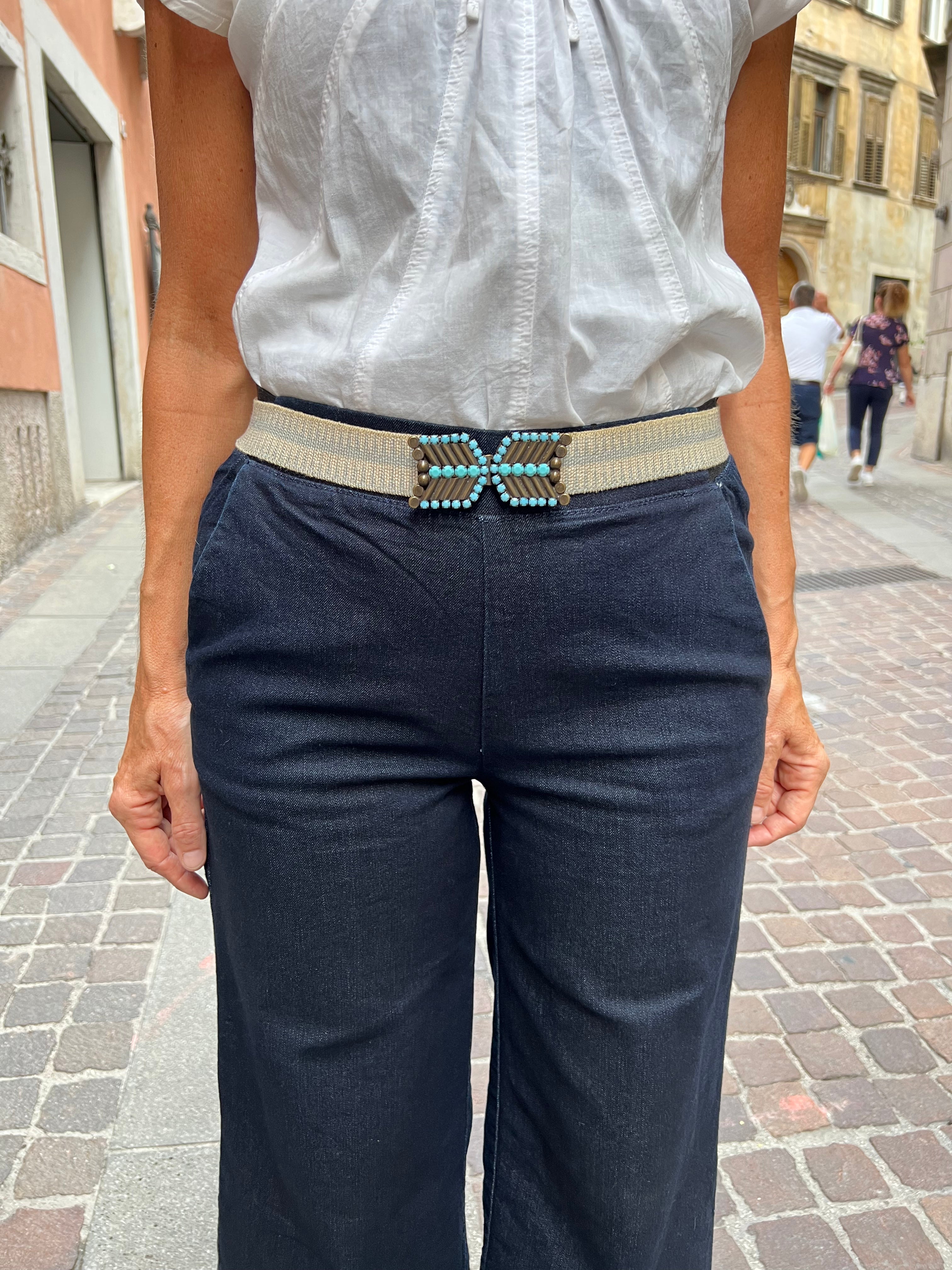 Cintura Elastica Donna Azzurra ExquisiteJ - Cappelleria Bacca