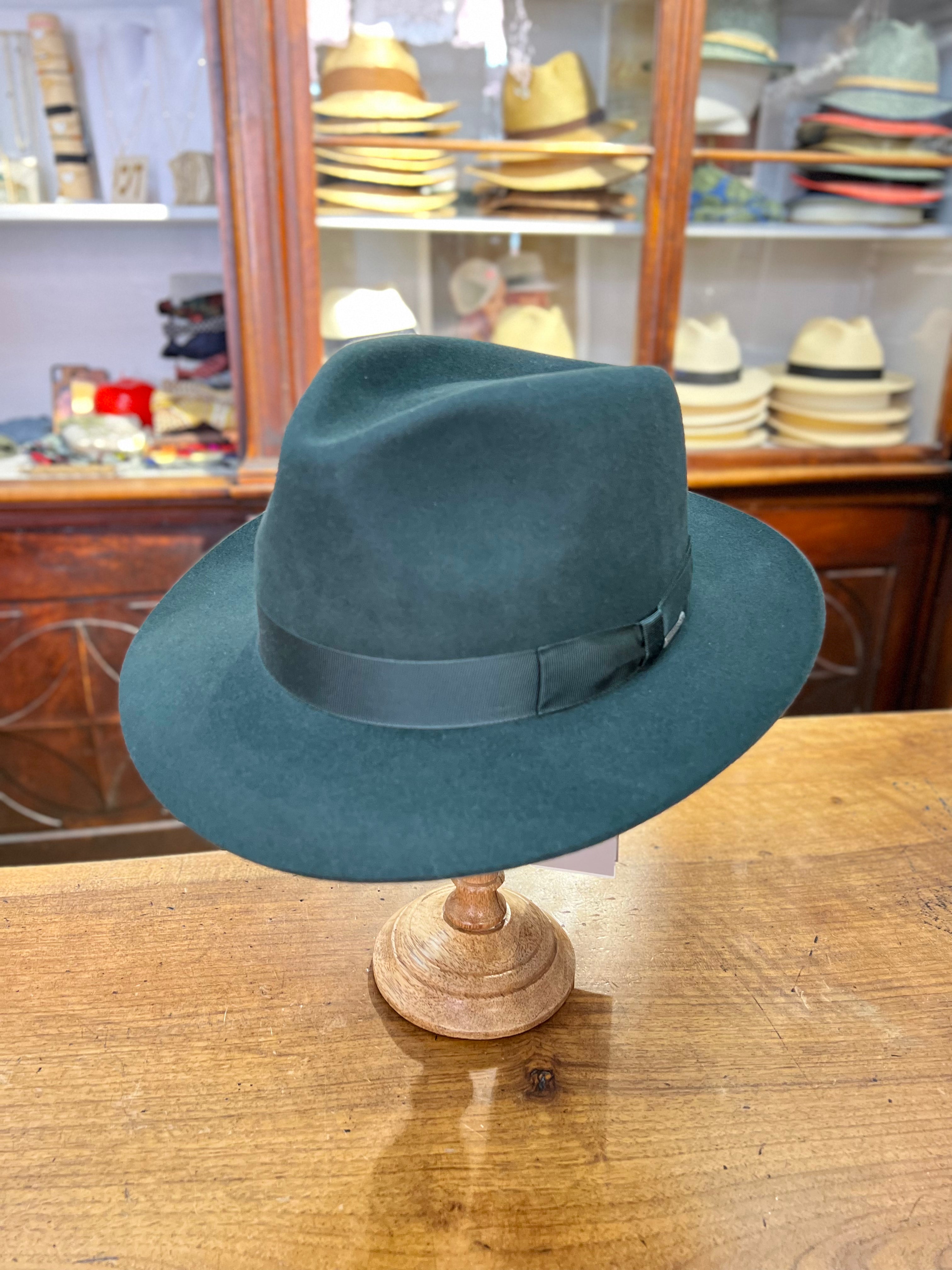 Cappello Bogart Fedora Grigio  Stetson In Feltro Di Lepre - Cappelleria Bacca