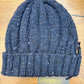 berretto blu scuro di alta qualità in lana Fisherman