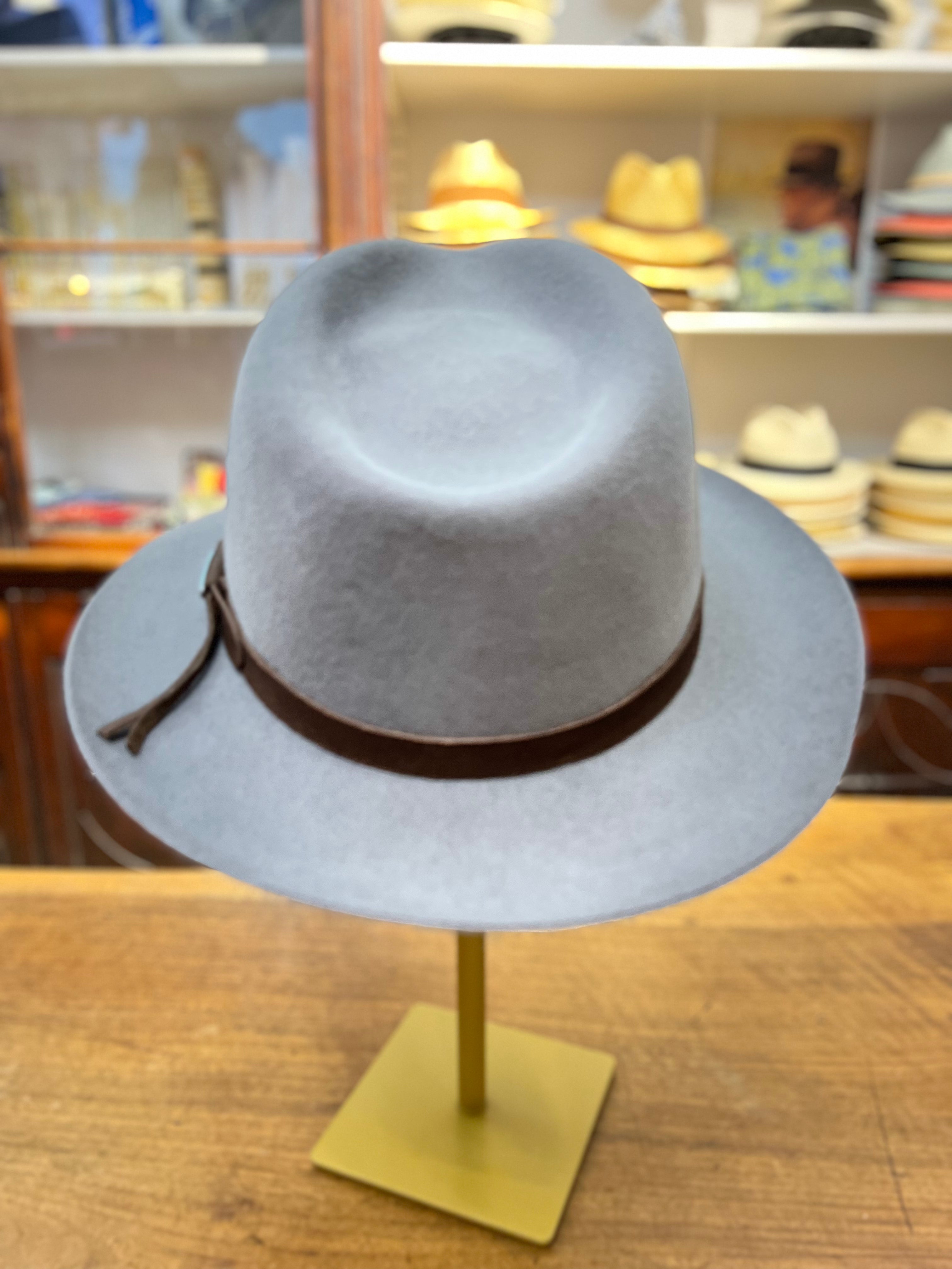 Cappello Country In Feltro di Lepre Stetson Grigio - Cappelleria Bacca