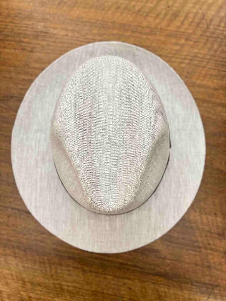 Trilby In Pure Gray Linen