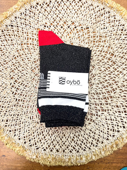 Mismatched Oybo 'Untuned Socks Skin Lurex