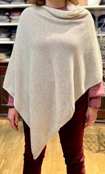 Mantella Poncho In Puro Cashmere - Cappelleria Bacca