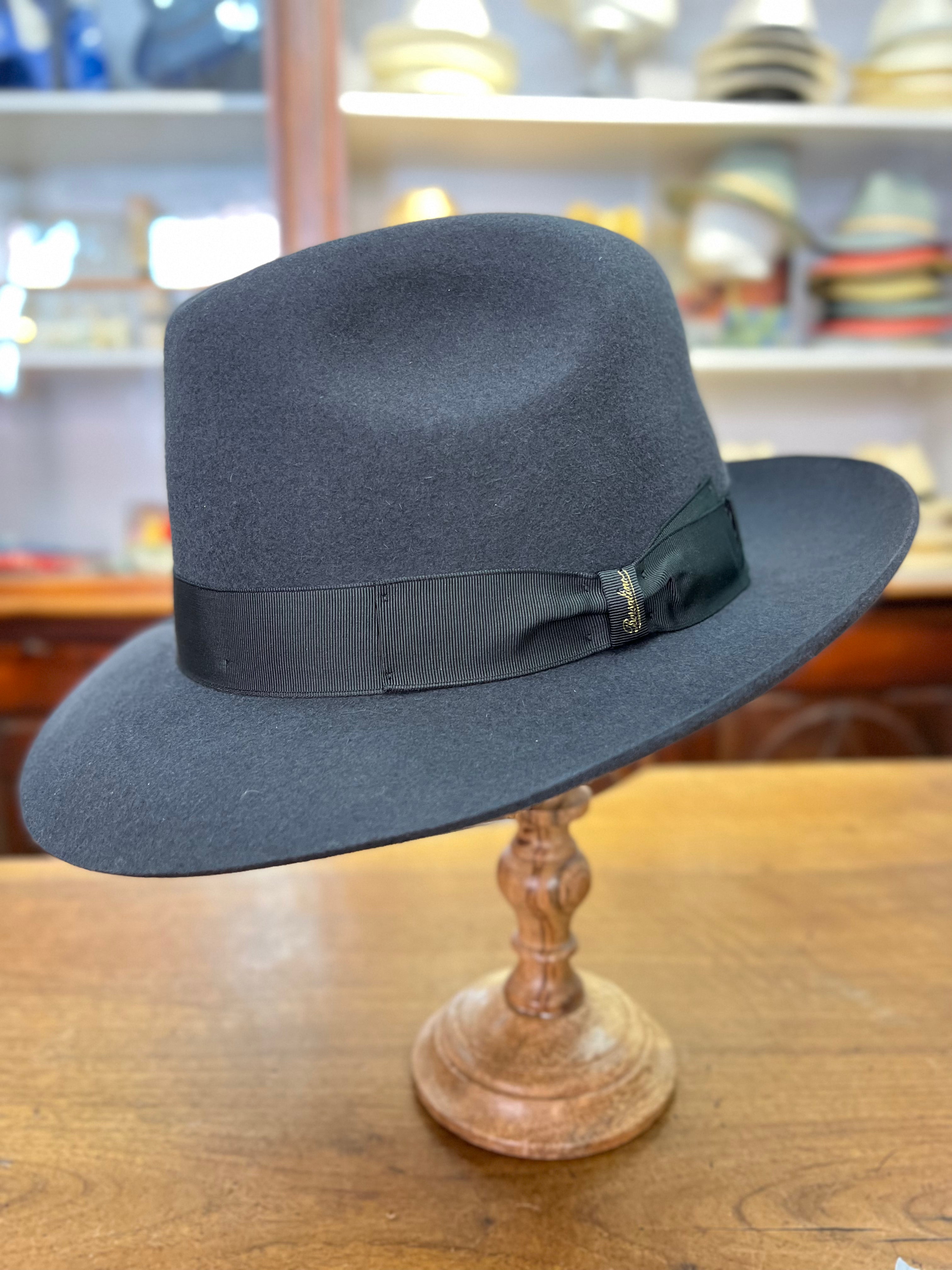 Cappello Borsalino Bogart Fedora In Feltro di Lepre