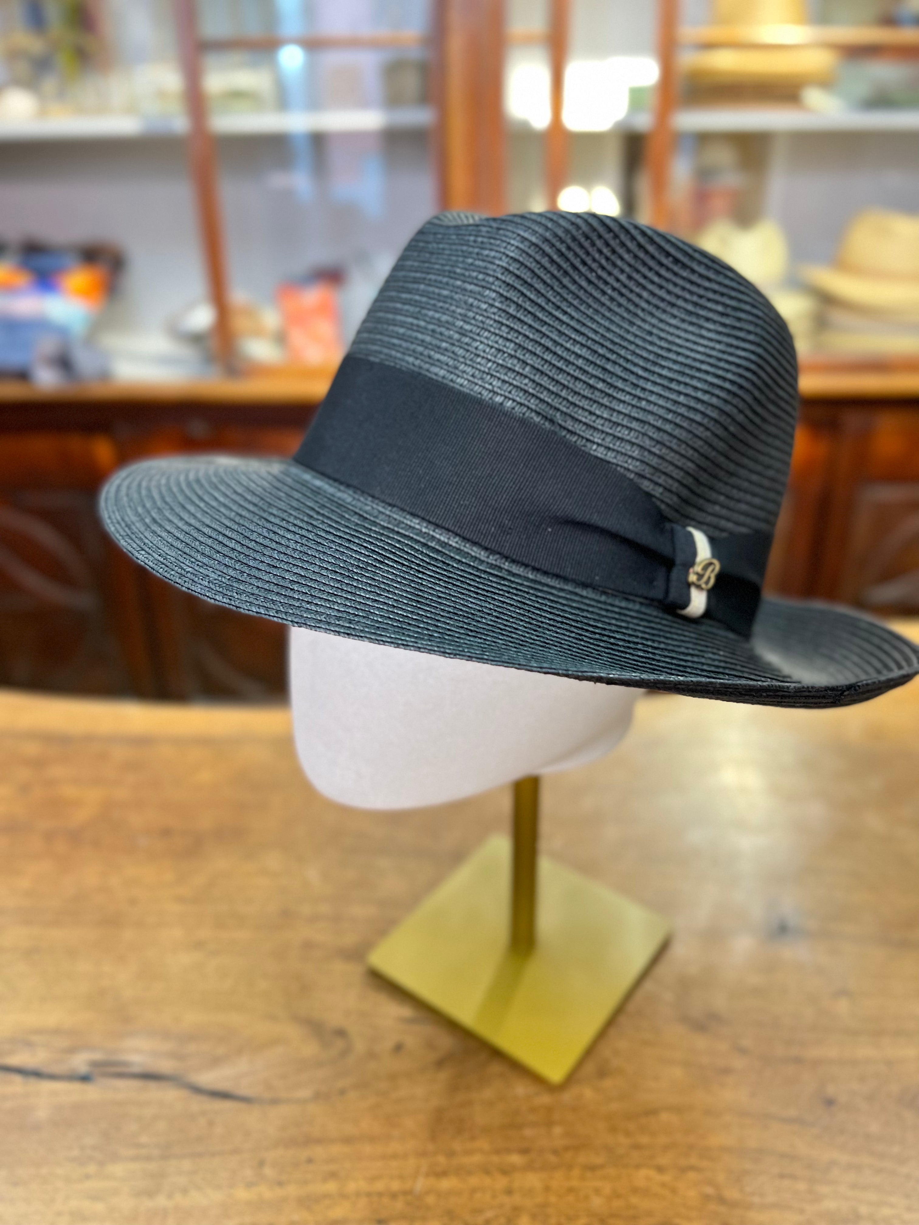 Cappello Fedora In Paglia Naturale Color - Cappelleria Bacca