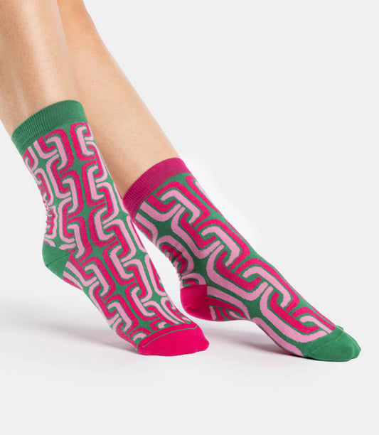 Calzini Spaiati Oybo’ Untuned Socks “Chain Pink”