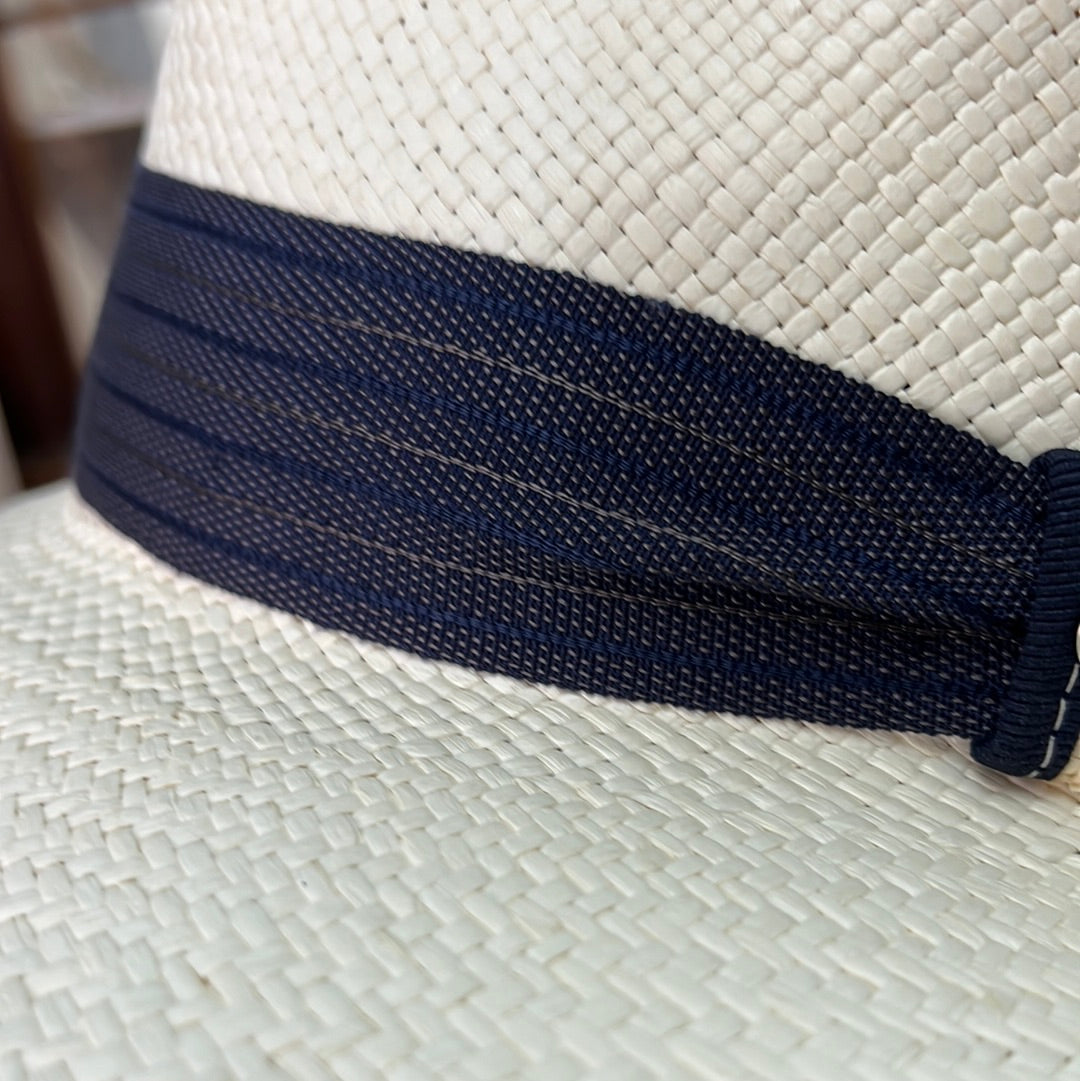 Cappello Panama Fascia Blu - Cappelleria Bacca