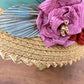 1930s Women's Straw Hat With Silk Flowers