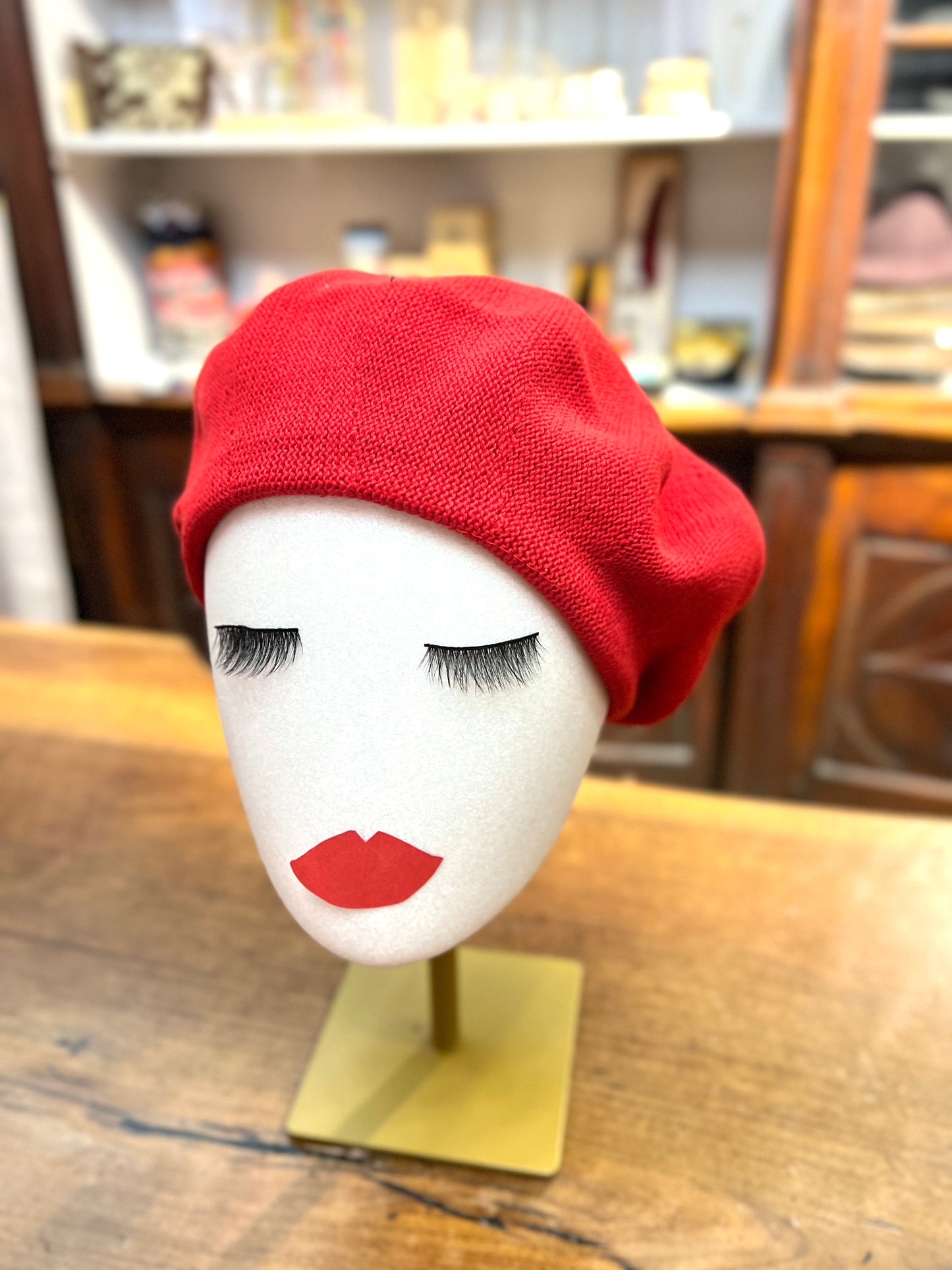 Women's beret in pure cotton