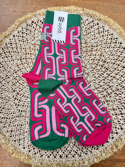 Calzini Spaiati Oybo’ Untuned Socks “Chain Pink”