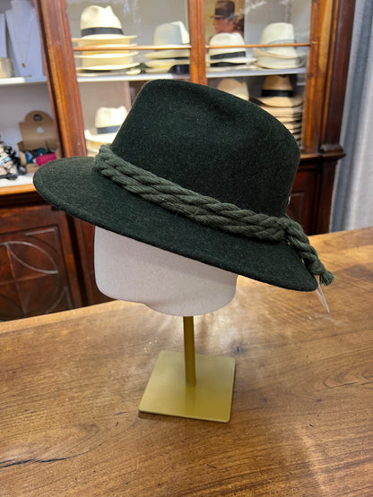 Cappello Tipico Tirolese Verde Loden - Cappelleria Bacca