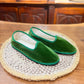 Friulane scarpe di colore verde smeraldo