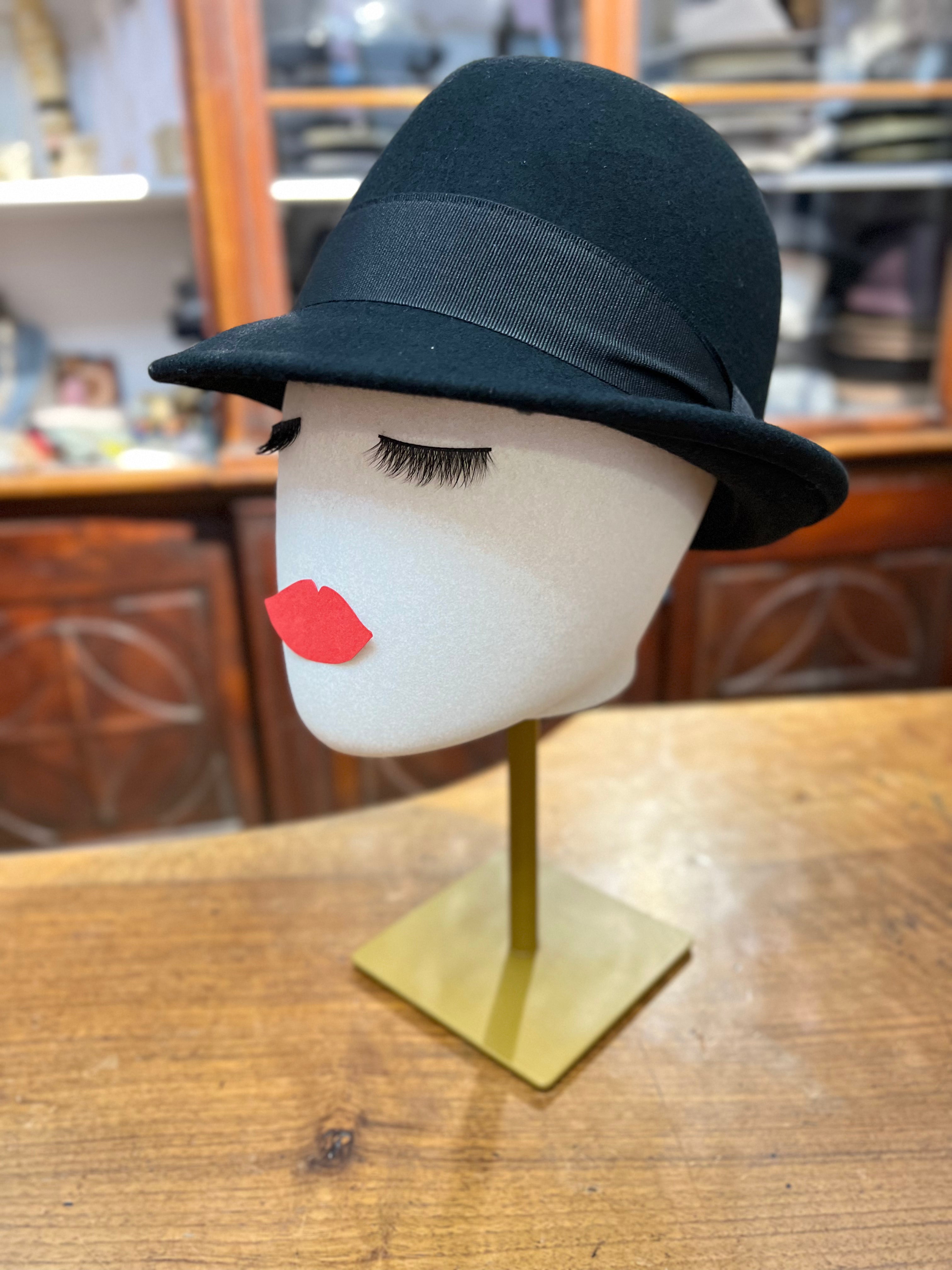 Cappello Trilby Donna In Feltro Nero - Cappelleria Bacca