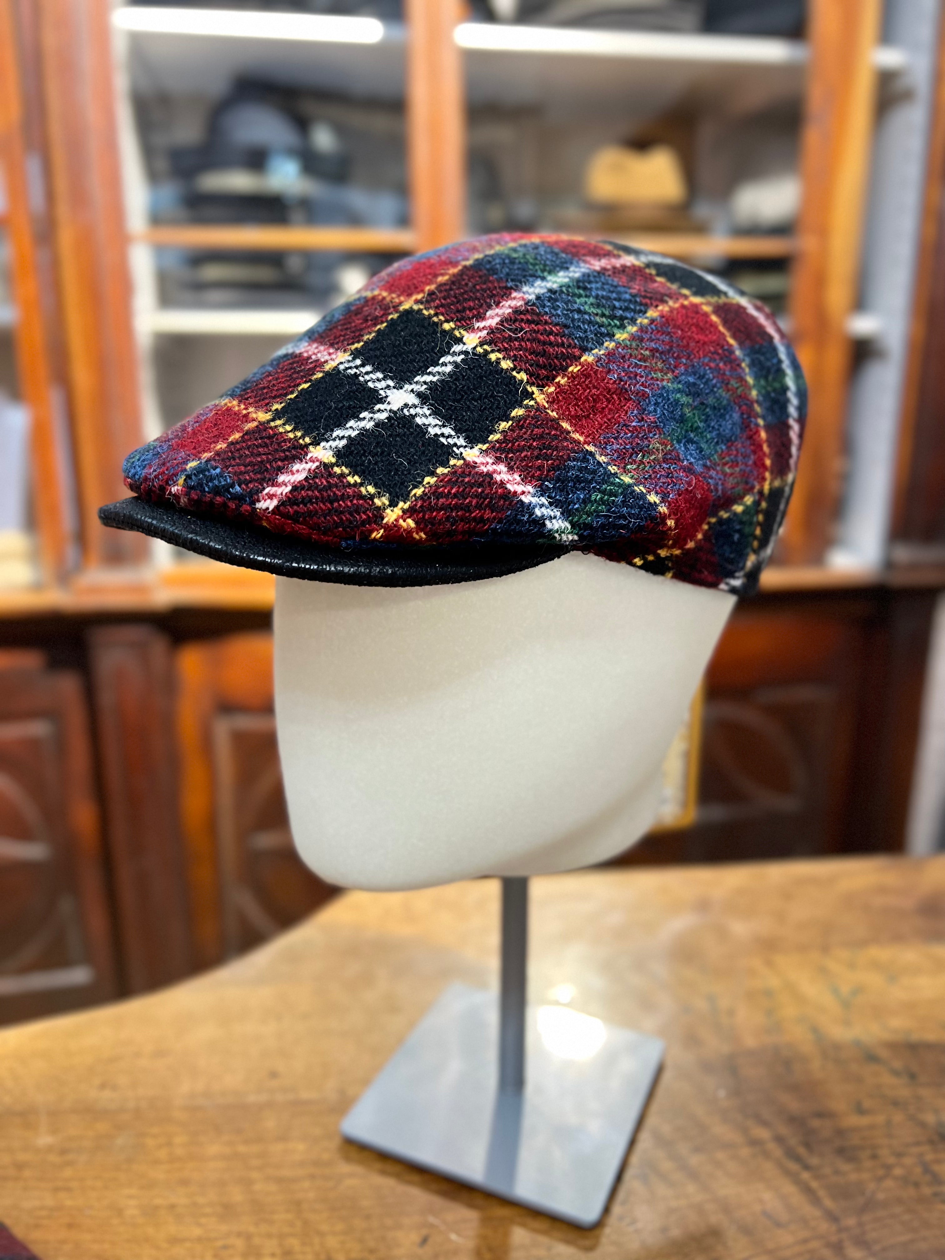 Coppola Inglese Rossa Harris Tweed - Cappelleria Bacca