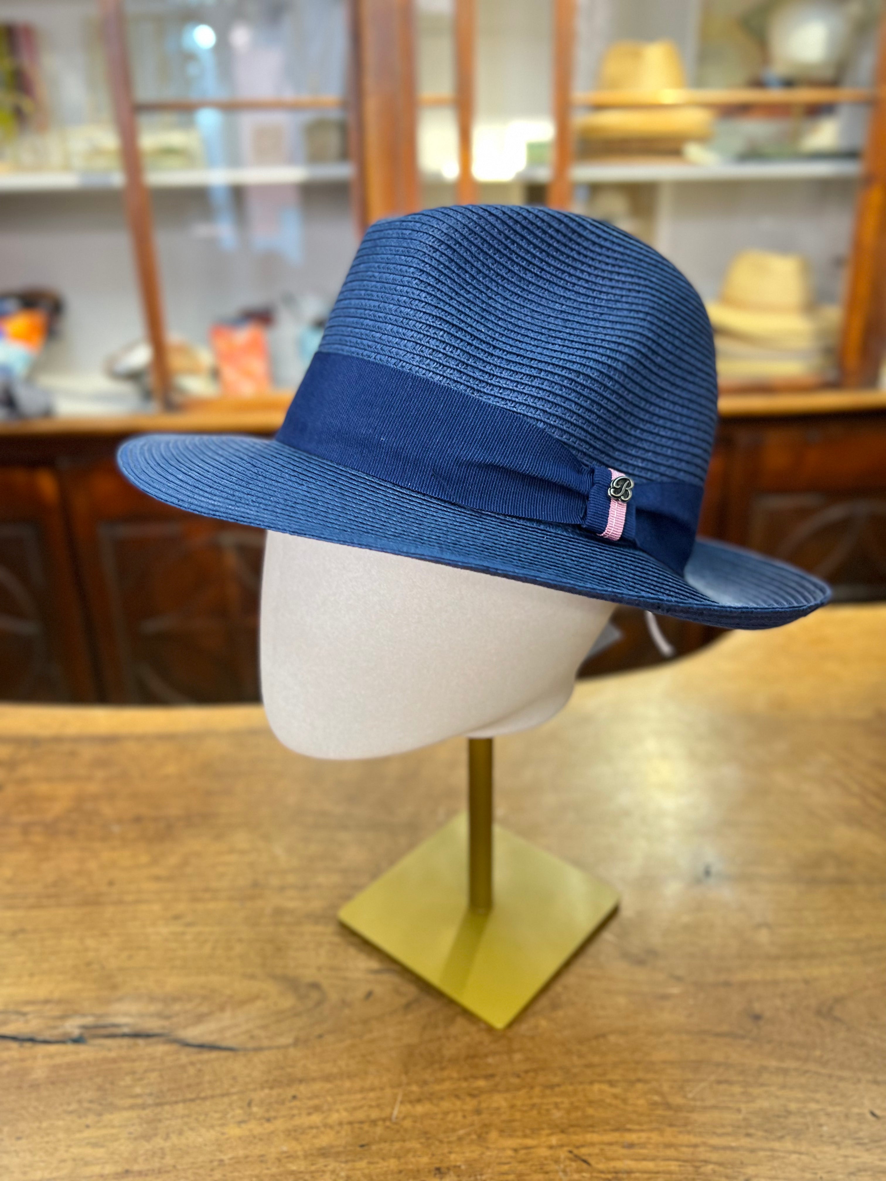 Cappello Fedora In Paglia Naturale Color - Cappelleria Bacca